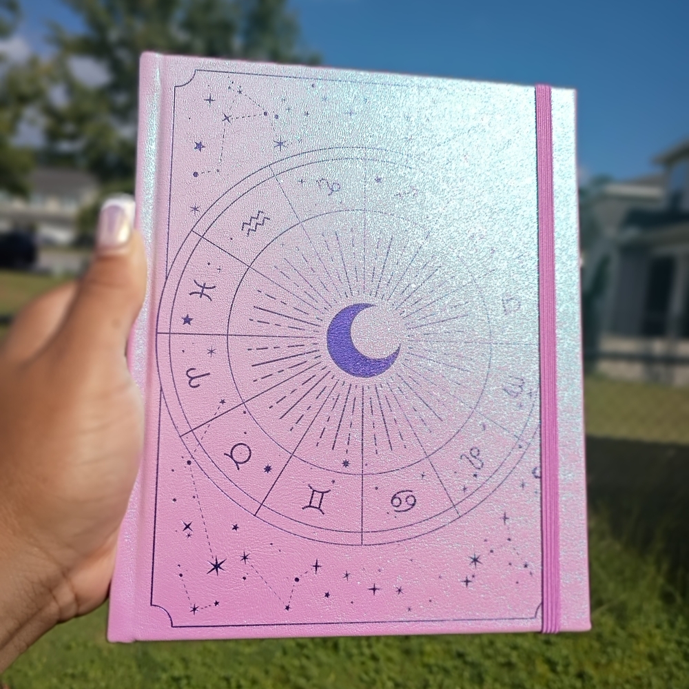 Pink and Purple Zodiac Journal